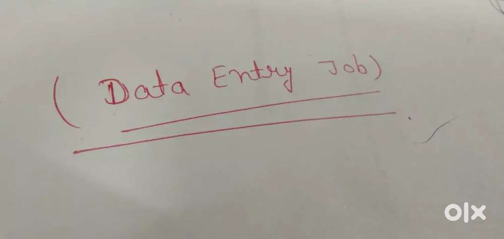 Data entry job