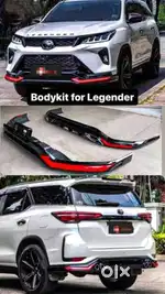 Fortuner legender add on kit abs plastic black red