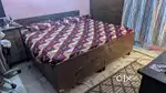 King size Very Strong Double Bed with Box 6ft X 6ft