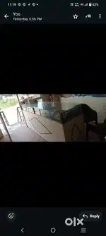 Counter with glass