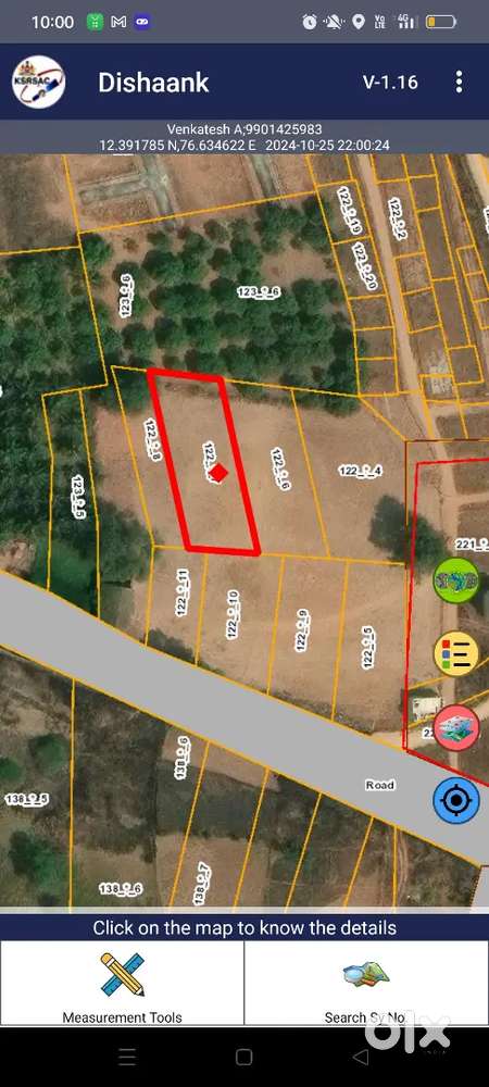 130*40 Nearby Naganahalli Railway station Rs.1600 pre/sqft