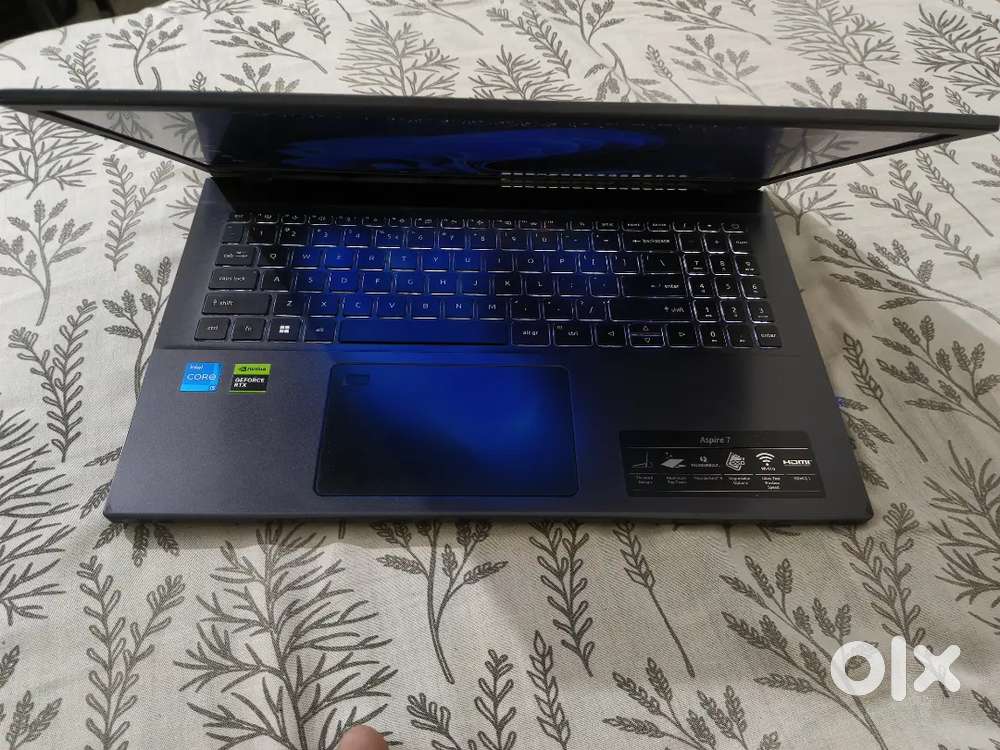 Acer aspire7 , i5 (12 gen) rtx 3050 16GB ram /512 gb (gaming)