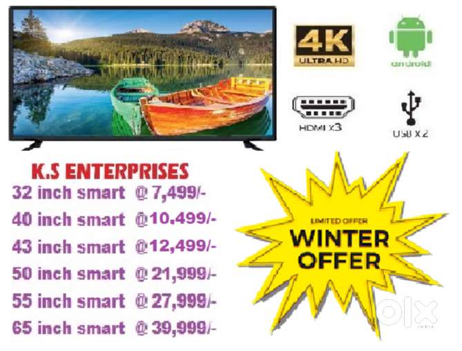 WINTER OFFER 50 INCH GOOGLE TV, 4K UHD, VOICE COMMAND @ 21,999/- ONLY