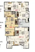 3bhk Flat Available for sale at Nabin nagar