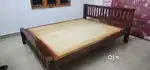 Queen wooden cot family cot kattil