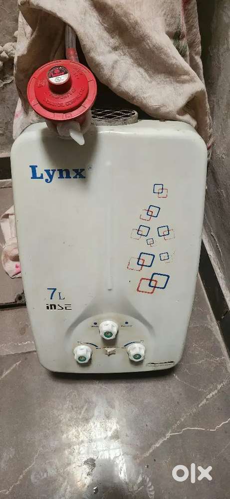 gas geyser with regulator 10 foot gas pipe