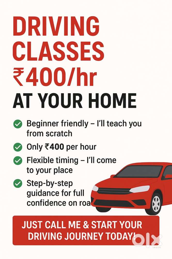 Driving Classes / Driving Instructor to your place