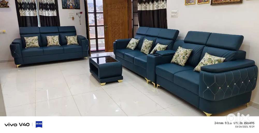8 సీటర్ సోఫా సెట్ వన్ టీపాయ్ బల్ల