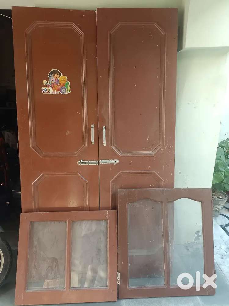 Wooden gate and door