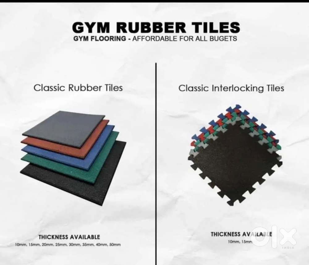 Rubber tiles