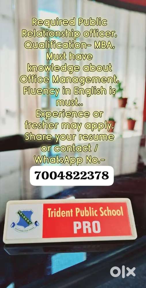 Public Relationship officer