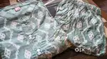 Mild Green color kurti pant set