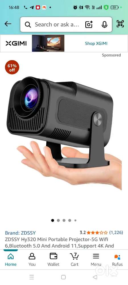 New projector never used