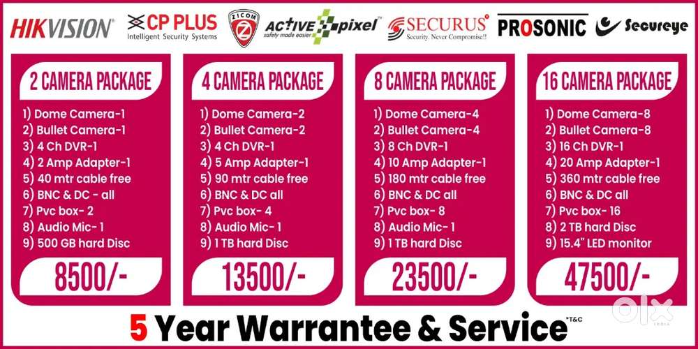 Cctv camera full package