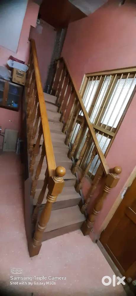 Wooden stair case