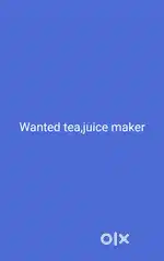 Wanted tea maker