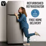 Double Door Refrigerator - Sleek & Spacious warranty+service