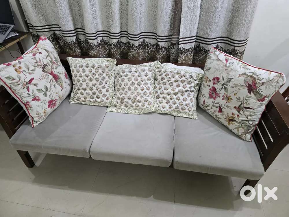 3 seat sofa teak wood