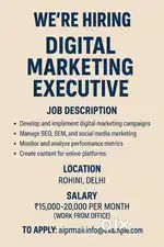 Digital marketing person for my company