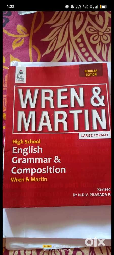Wren and Martin English Grammar Book