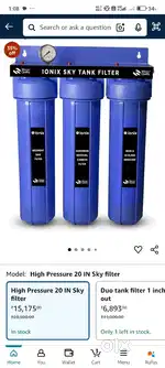 Ionix sky tank water filter