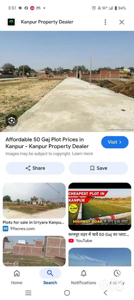 50 gaz 80 fut road 50  foot path Registry complete free hold