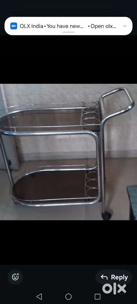 Steel stand and food trolly