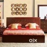 Today Discount buy new Double bed with box -5990/-EMI on bajaj