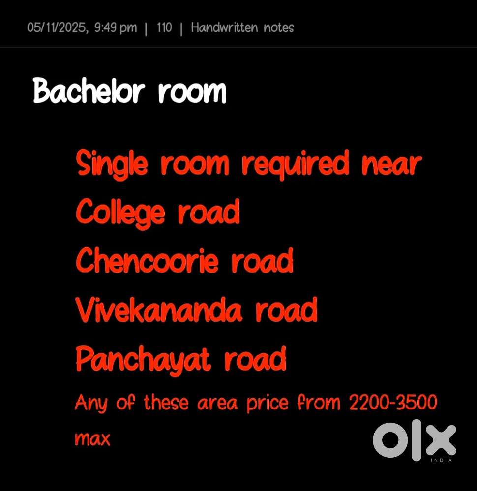 Looking for a single room