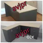 New wooden l shape office table office furnitures office counter