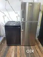 Lg turbodrum washing machine & Electrolux crome refrigerator available