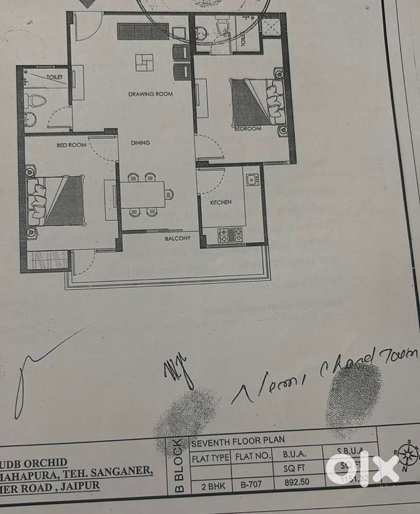 2 BHK -ORCHID UDB-Main Ajmer Road