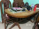 Oval shape 6 sitter dining table