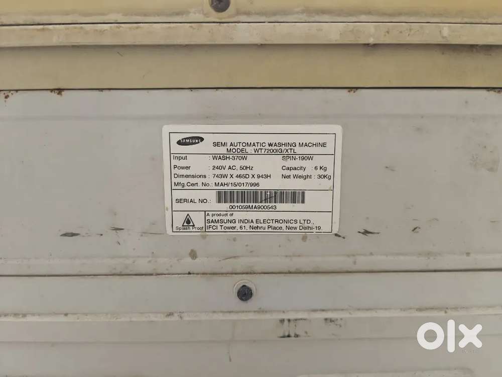 Semi Auto Washing Machine Samsung