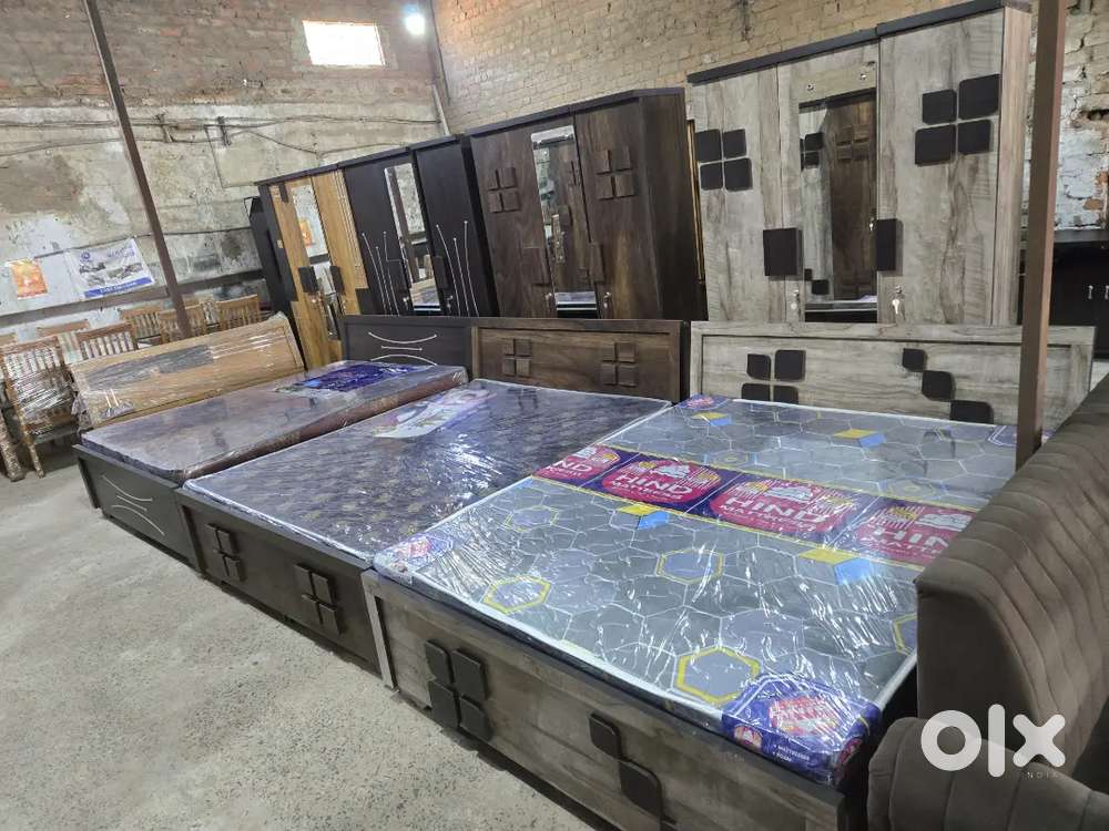 New bedroom set combo EMI available