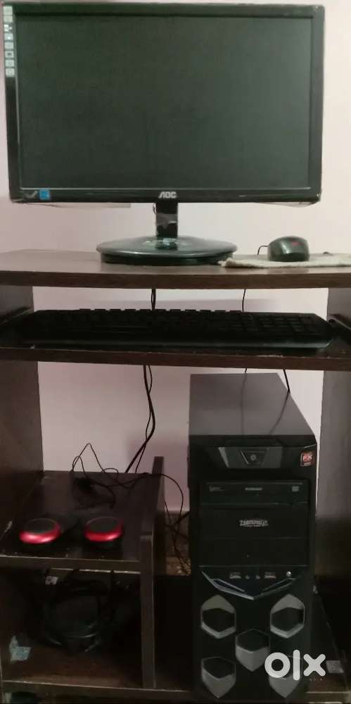 Computer System along with table