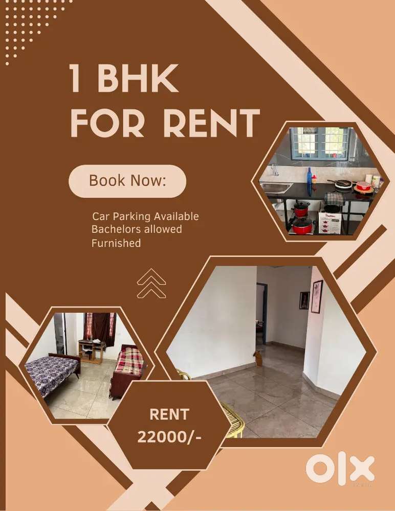 Furnished 1 BHK available for rent at Mamangalam, Palarivattom