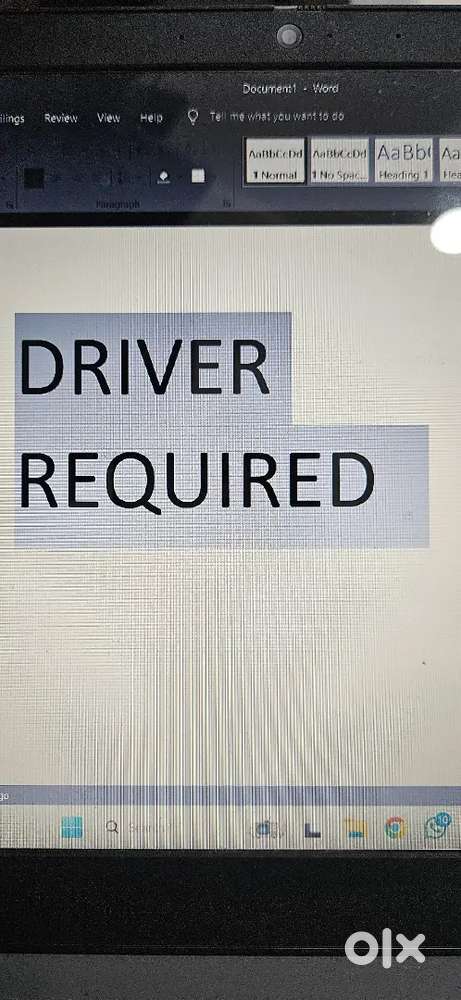 Full time permanent driver required