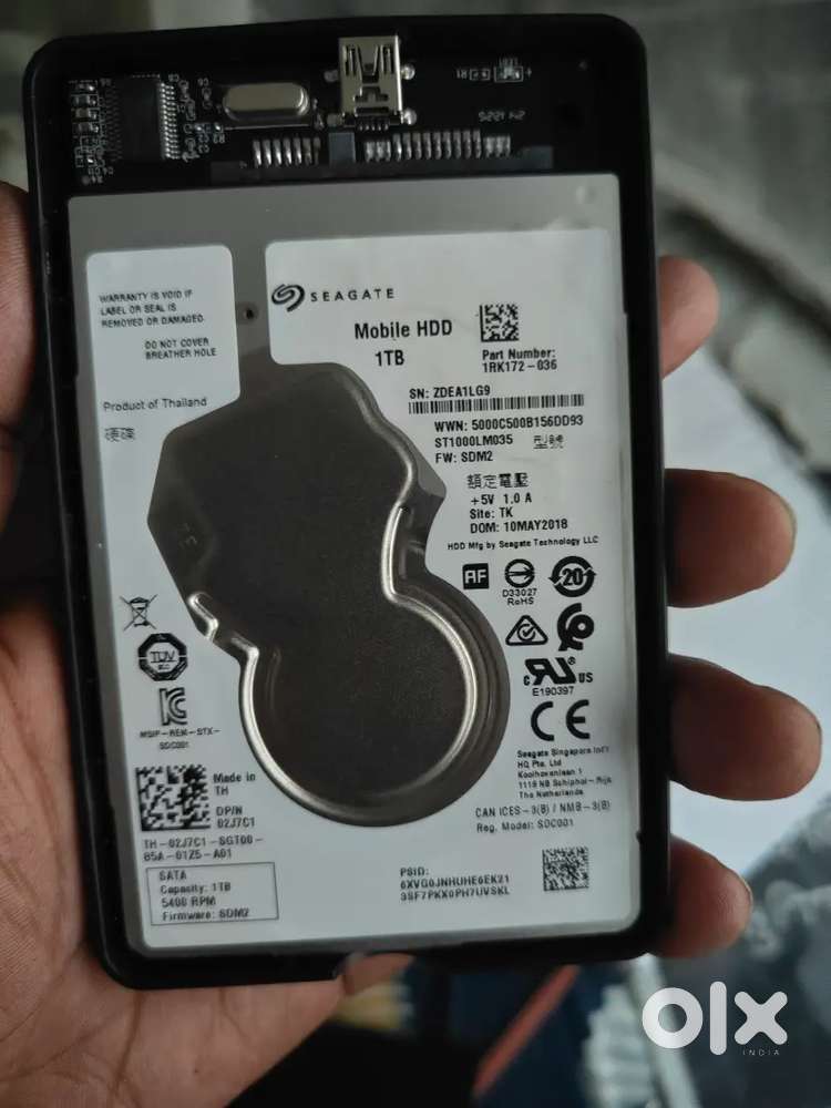 1. TB  hard drive HDD  SEGATE