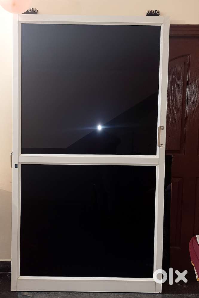 Aluminium Partition with Sliding Door – Good Condition