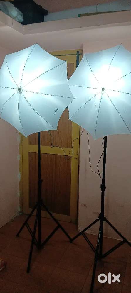 Studio light single holder umbrella set pack of 2
