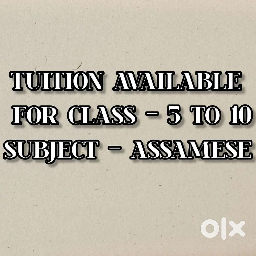 Tuition for Assamese