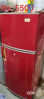 Whirlpool fridge red colour 250lr.