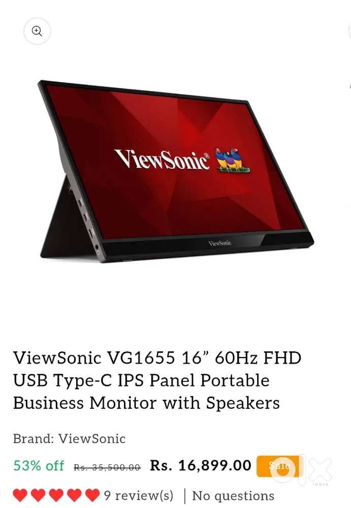 Viewsonic portable monitor