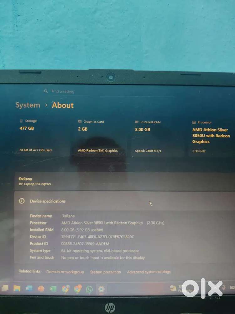 Hp laptop AMD Radeon
