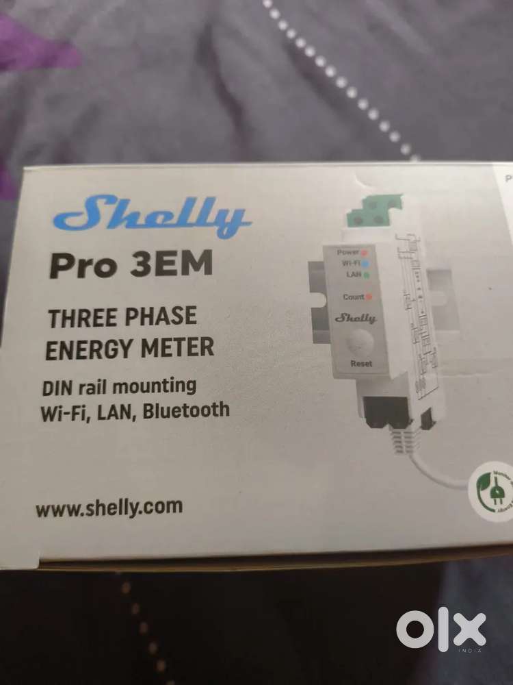 Shelly pro 120A 3 phase energy meter