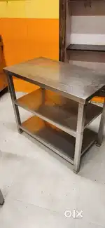 Working table and plat racks and stoves
