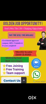 GOLDEN JOB OPPORTUNITY
