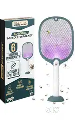 Weird wolf newly bought mosquito racket bat