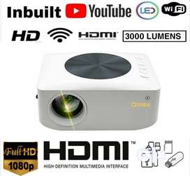 3000 LUMENS YOUTUBE WIFI SMART FULL HD VIDEO PROJECTOR HDMI USB